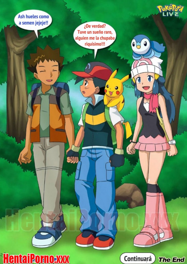Misty le hace sexo oral a Ash en un campamento - Hentai Porno