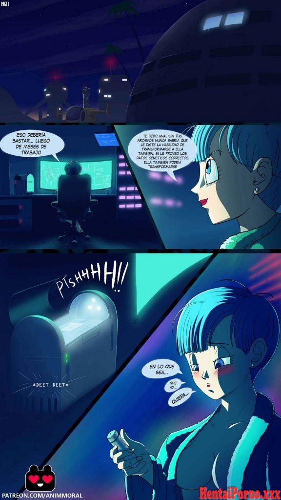 Noche de placer Bulma y Android 18 - Hentai Porno