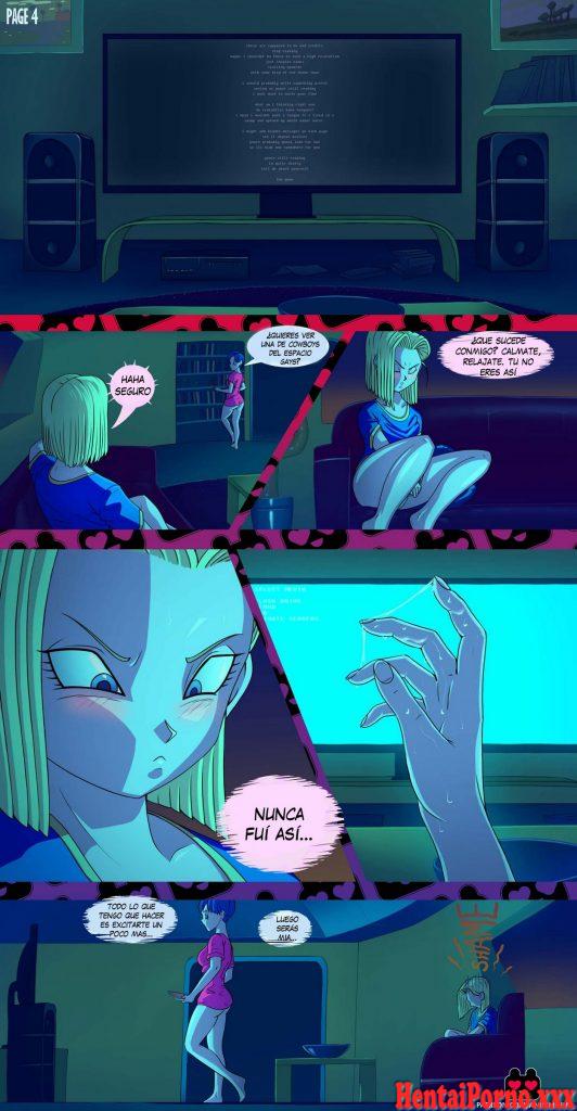 Noche de placer Bulma y Android 18 - Hentai Porno