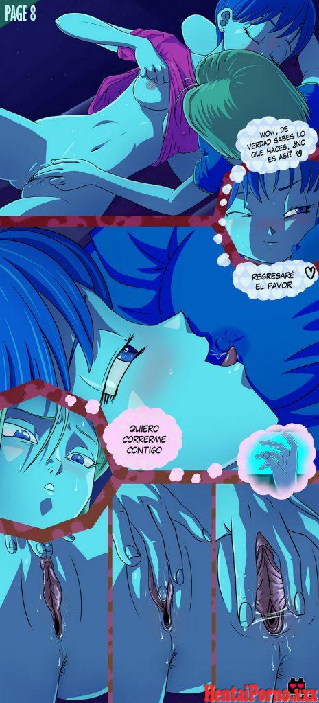 Noche de placer Bulma y Android 18 - Hentai Porno