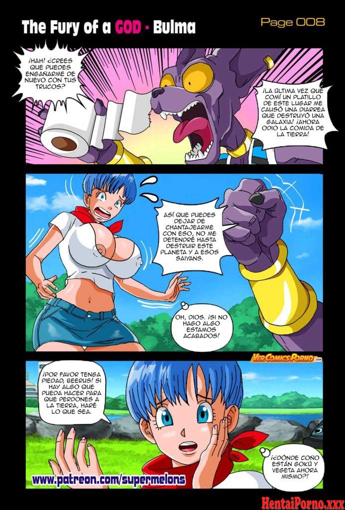 La furia de Bills contra el culo de Bulma -Sin Censura - Hentai Porno