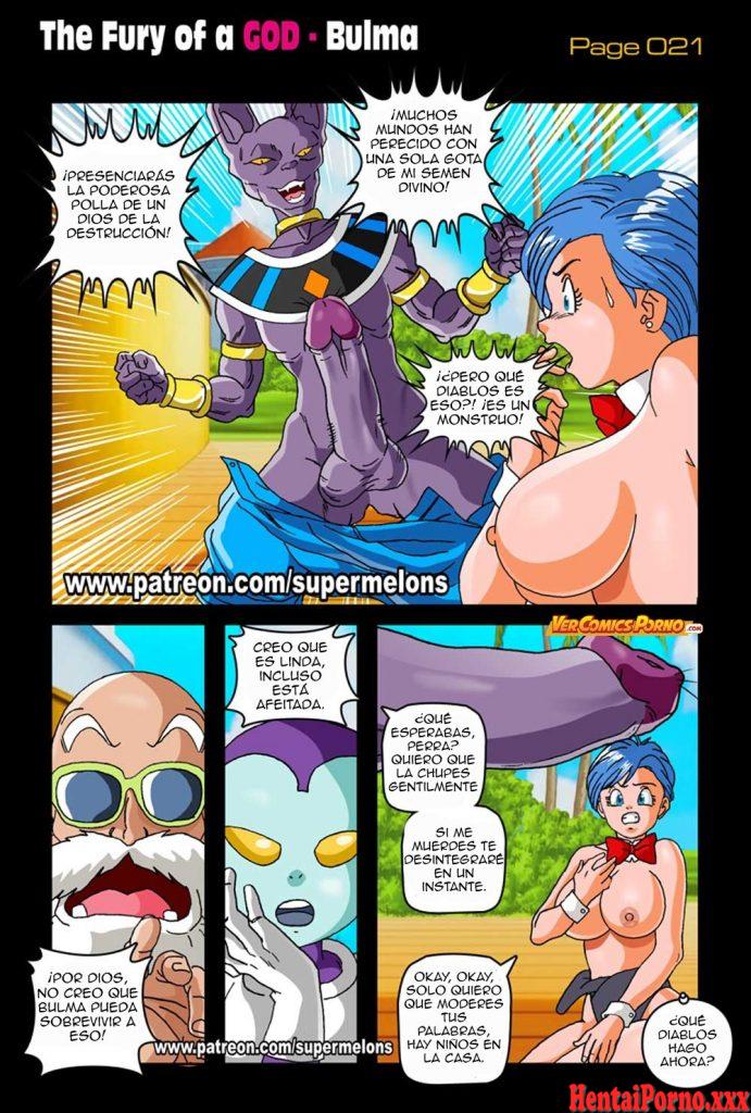 La furia de Bills contra el culo de Bulma -Sin Censura - Hentai Porno
