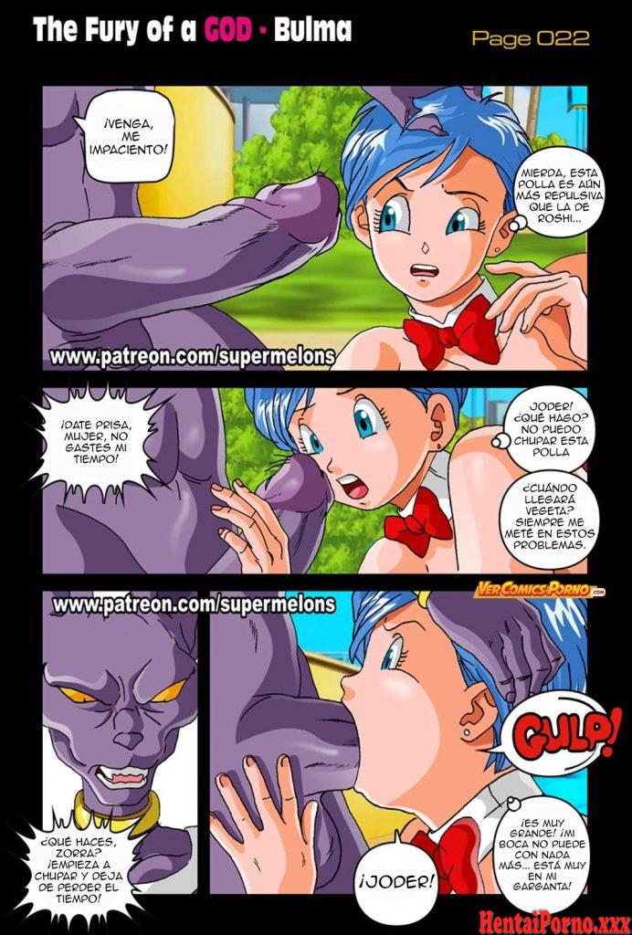 La furia de Bills contra el culo de Bulma -Sin Censura - Hentai Porno