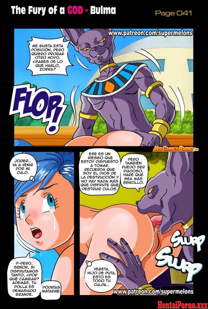 La furia de Bills contra el culo de Bulma -Sin Censura - Hentai Porno