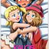 Ash en trió sexual  con Serena y Bonnie- Pokemon