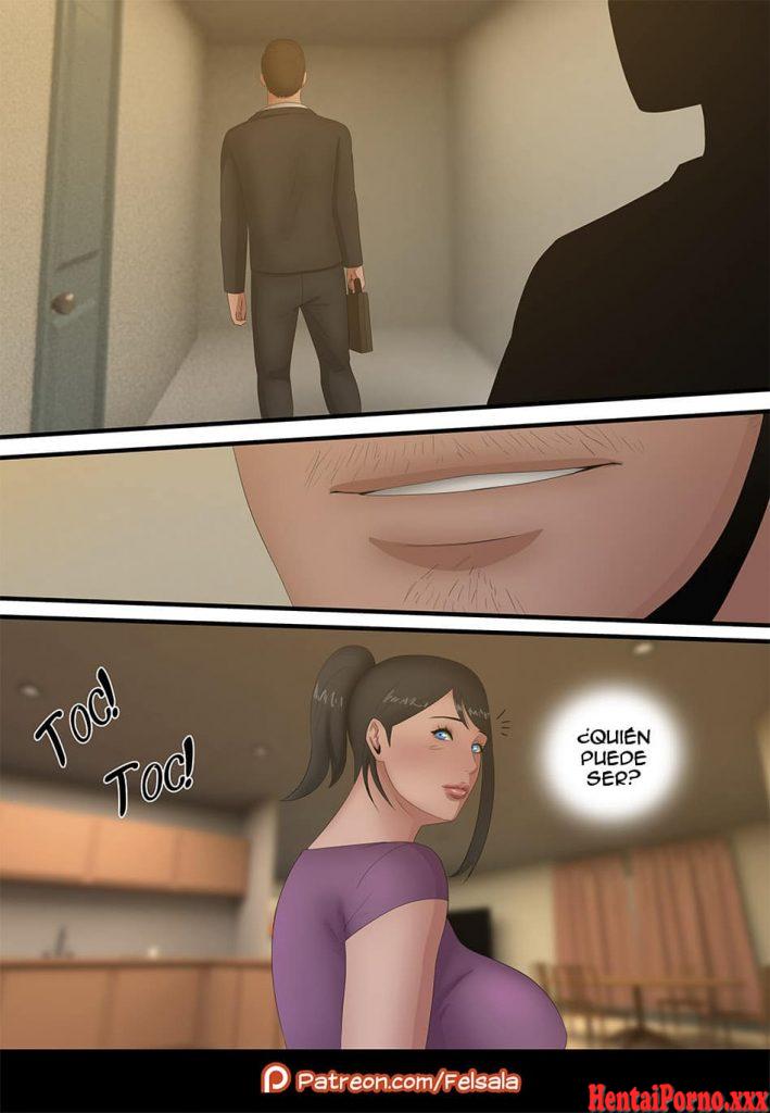 La inquilina tetona y el casero pervertido - Hentai Porno